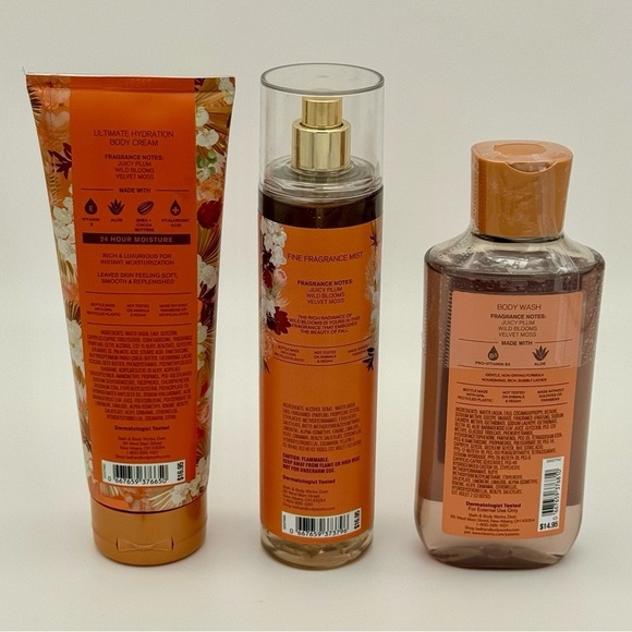 Bath and Body Works Fall in Bloom Lotion Body Care Gift Set NWT - Picture 4 of 5